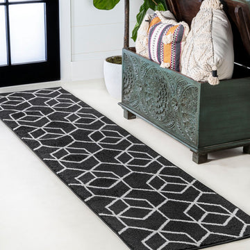 Tumbling Blocks Modern Geometric Area Rug 2